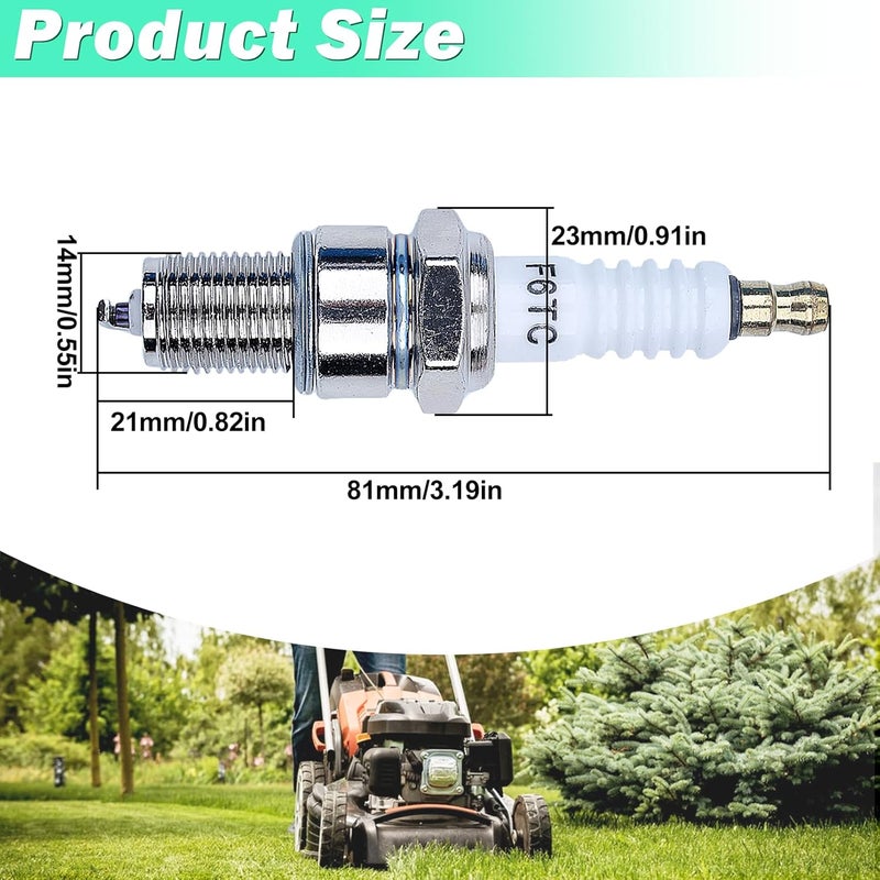 Adefol F6TC Spark Plugs for Honda GX160 GCV160 GX100 GX120 GX200 GX240 GX270 GX340 GX390 Series Lawnmower Engine Sparkplug， F6TC Spark Plug for NGK BP6ES and for Champion N9YC, (10 Pack F6TC Spark Plug) - Image 3